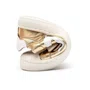Tênis Couro Hopper Kids Dourado Metal Gold Tip Toey Joey