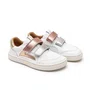 Tenis Couro Landy Rose Gold White Tip Toey Joey