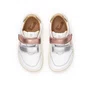 Tenis Couro Landy Rose Gold White Tip Toey Joey