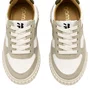 Tenis Topspin Branco Grafite e Verde Gambo