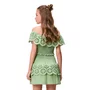 Top Babado Bordado Verde Cidreira Authoria