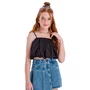 Top Cropped Alcinha Balone Vanilla