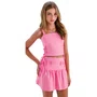 Top Cropped Amarrações Rosa Chiclete Vanilla