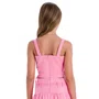 Top Cropped Amarrações Rosa Chiclete Vanilla
