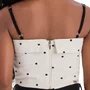 Top Cropped Linho Poás Preto Vanilla