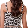 Top Textura Florzinhas Preto  I Am