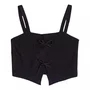 Top Tricot Com Lacinhos Preto I Am