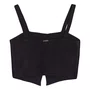 Top Tricot Com Lacinhos Preto I Am