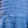 Vestido Alça Conceito Babadinhos Tule Bordados Azul Pituchinhus