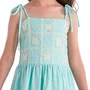 Vestido Alcinha Borboletas Azul Mar Petit Cherie