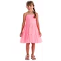Vestido Alcinha Tule Rosa Neon Petit Cherie