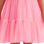 Vestido Alcinha Tule Rosa Neon Petit Cherie