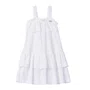 Vestido Algodão Babados Off White Anime