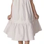 Vestido Algodão Babados Renda Bege Areia Pituchinhus
