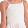 Vestido Algodão Branco Bordado Camadas Petit Cherie