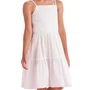 Vestido Algodão Branco Bordado Camadas Petit Cherie