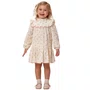 Vestido Algodão Florzinhas Creme Petit Cherie