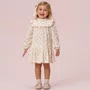 Vestido Algodão Florzinhas Creme Petit Cherie