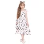 Vestido Algodão Maxi Poá Babados Pituchinhus