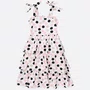 Vestido Algodão Maxi Poá Babados Pituchinhus