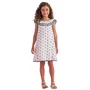 Vestido Algodão Off Lacinhos Marinho Petit Cherie