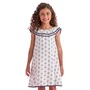 Vestido Algodão Off Lacinhos Marinho Petit Cherie