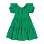 Vestido Babado Manga Balone Verde Momi