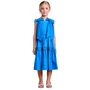 Vestido Babados Azul Royal Anime