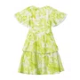 Vestido Babados Fruts Verde Laço Anime