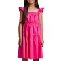 Vestido Babados Rosa Pink Neon Anime