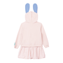 Vestido Balonê Bege Com Orelhas Stitch Anime