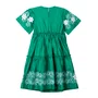 Vestido Bordado Flores Verde Anime
