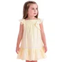 Vestido Cambraia Bordado Amarelo Manteiga Petit Cherie