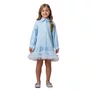 Vestido Camisa Saia Tule Azul Claro Petit Cherie