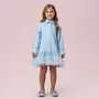 Vestido Camisa Saia Tule Azul Claro Petit Cherie