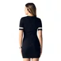 Vestido Canelado NFL Preto Authoria