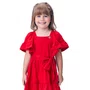 Vestido Com Laço Vermelho Preppy Momi