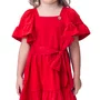 Vestido Com Laço Vermelho Preppy Momi