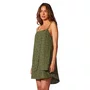 Vestido Curto Jacquard Verde Militar Cia Marítima