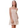 Vestido Curto Xadrez Off Bege I Am