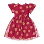 Vestido de Tule Ursinhos Bordo Momi
