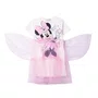 Vestido DIney Minnie Fada Rosa Fluido Anime