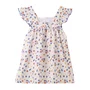 Vestido Estampa Bordados Stitchs Fabula