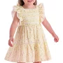 Vestido Floral Jardim Amarelo Claro Petit Cherie
