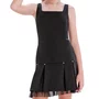 Vestido Forro Tule Preto Pontos Strass Vanilla