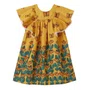 Vestido Jardim Borboleta Amarelo Fabula