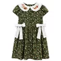 Vestido Kids Gola Bordada Floresta Giverny Primo Bambino