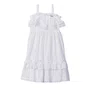 Vestido Laise Bolinhas Branco Anime
