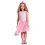 Vestido Light Ballet Tule Rosa Barbie Pituchinhus