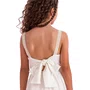 Vestido Linho Bordado Off Petit Cherie